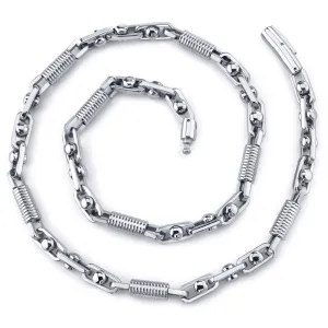 20 Inch Stainless Steel Coil Link Chain Necklace