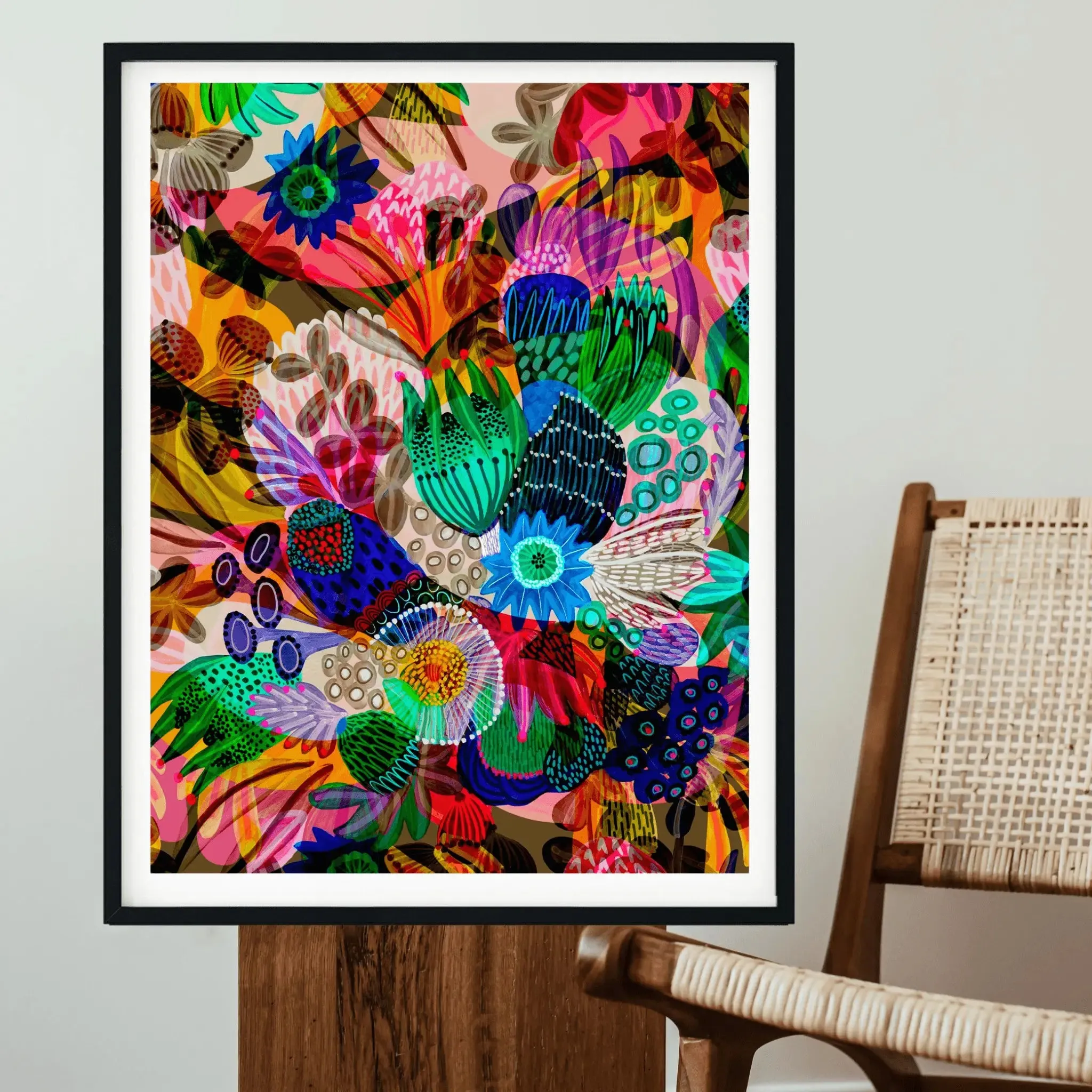 Abstract Wall Art Print Garden of Eden