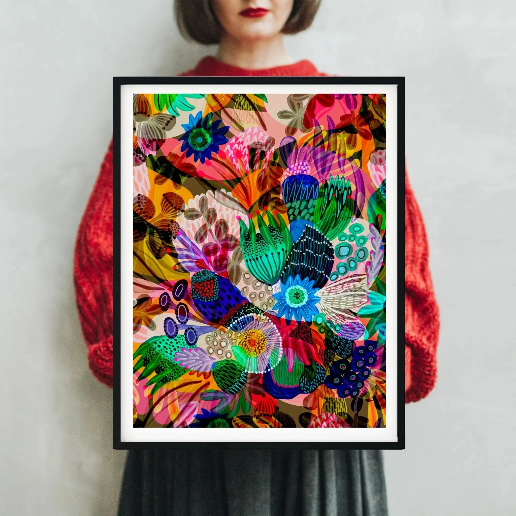 Abstract Wall Art Print Garden of Eden