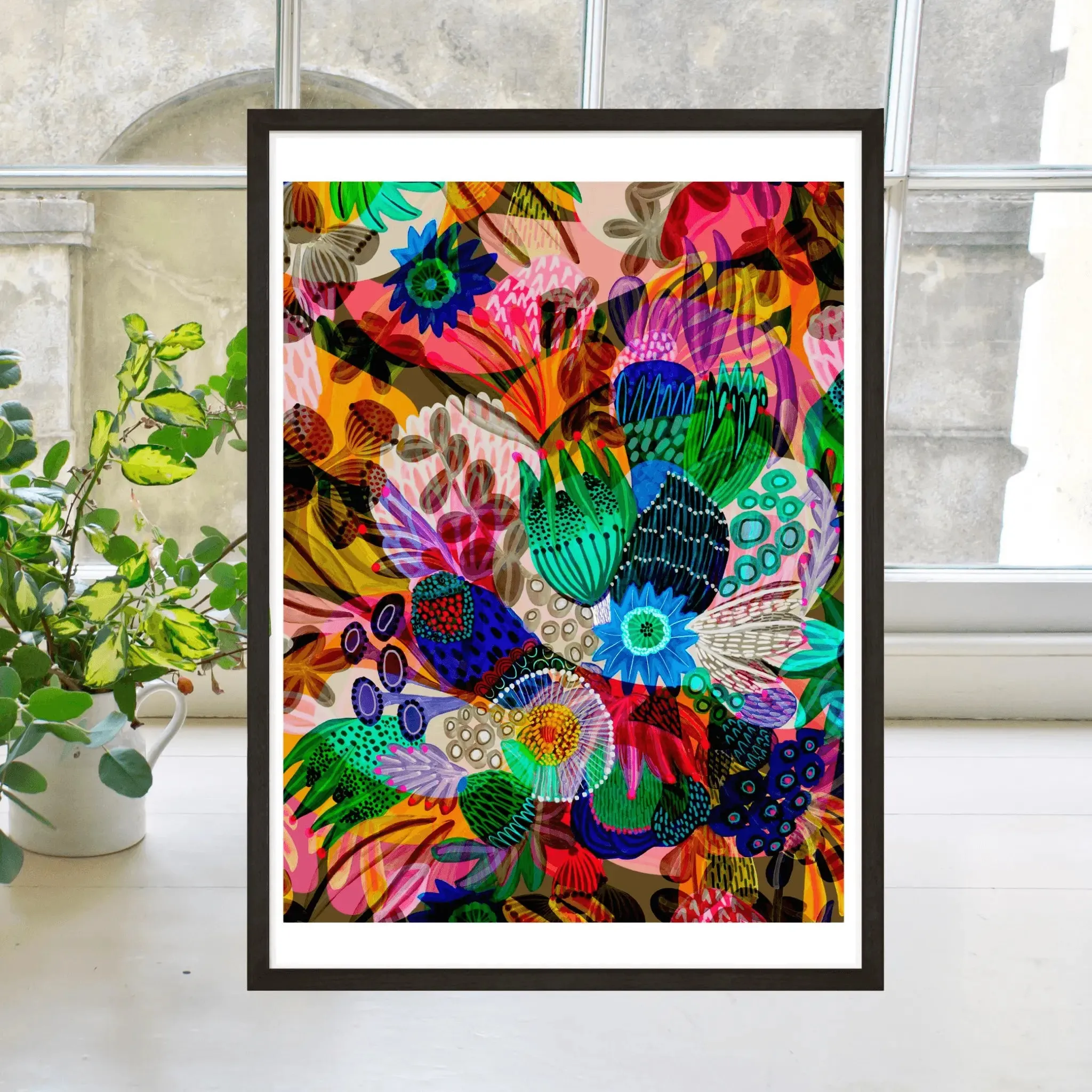 Abstract Wall Art Print Garden of Eden