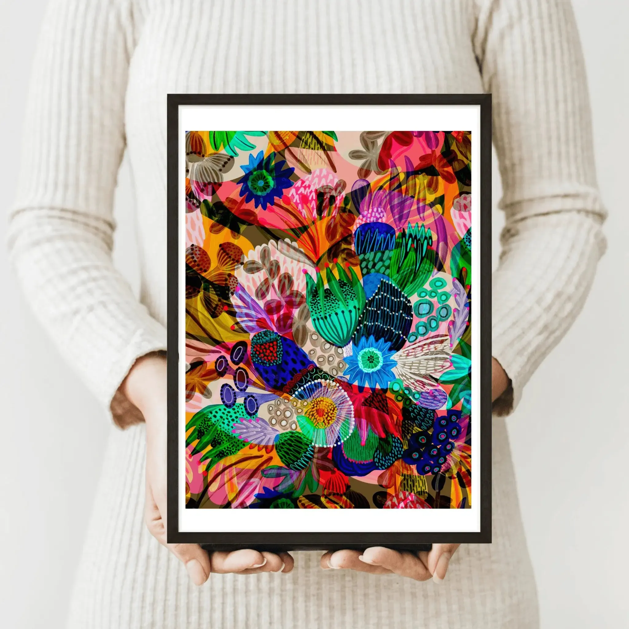 Abstract Wall Art Print Garden of Eden
