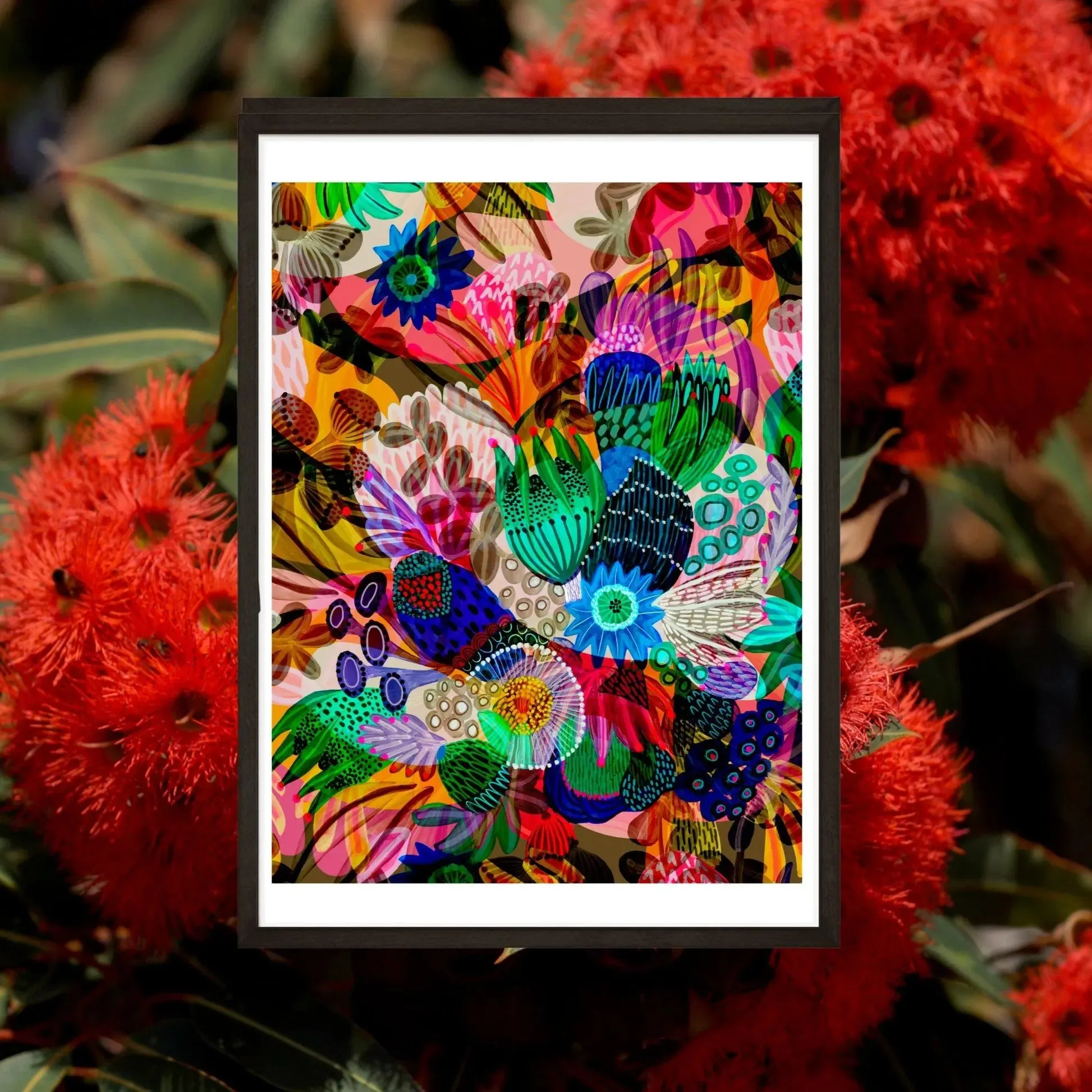 Abstract Wall Art Print Garden of Eden