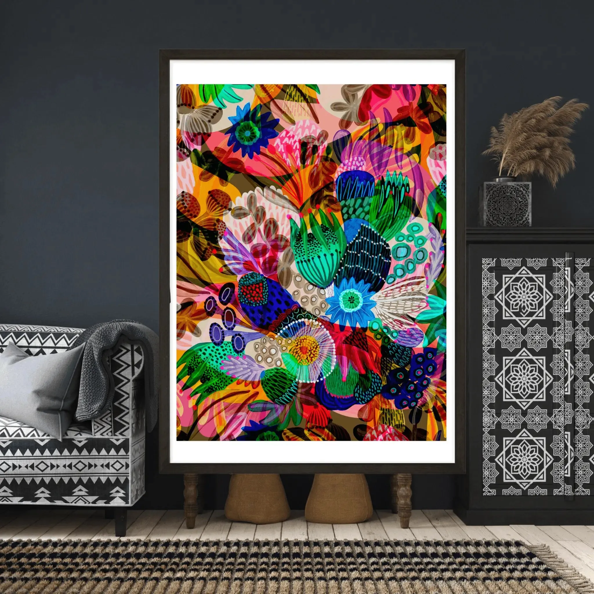 Abstract Wall Art Print Garden of Eden