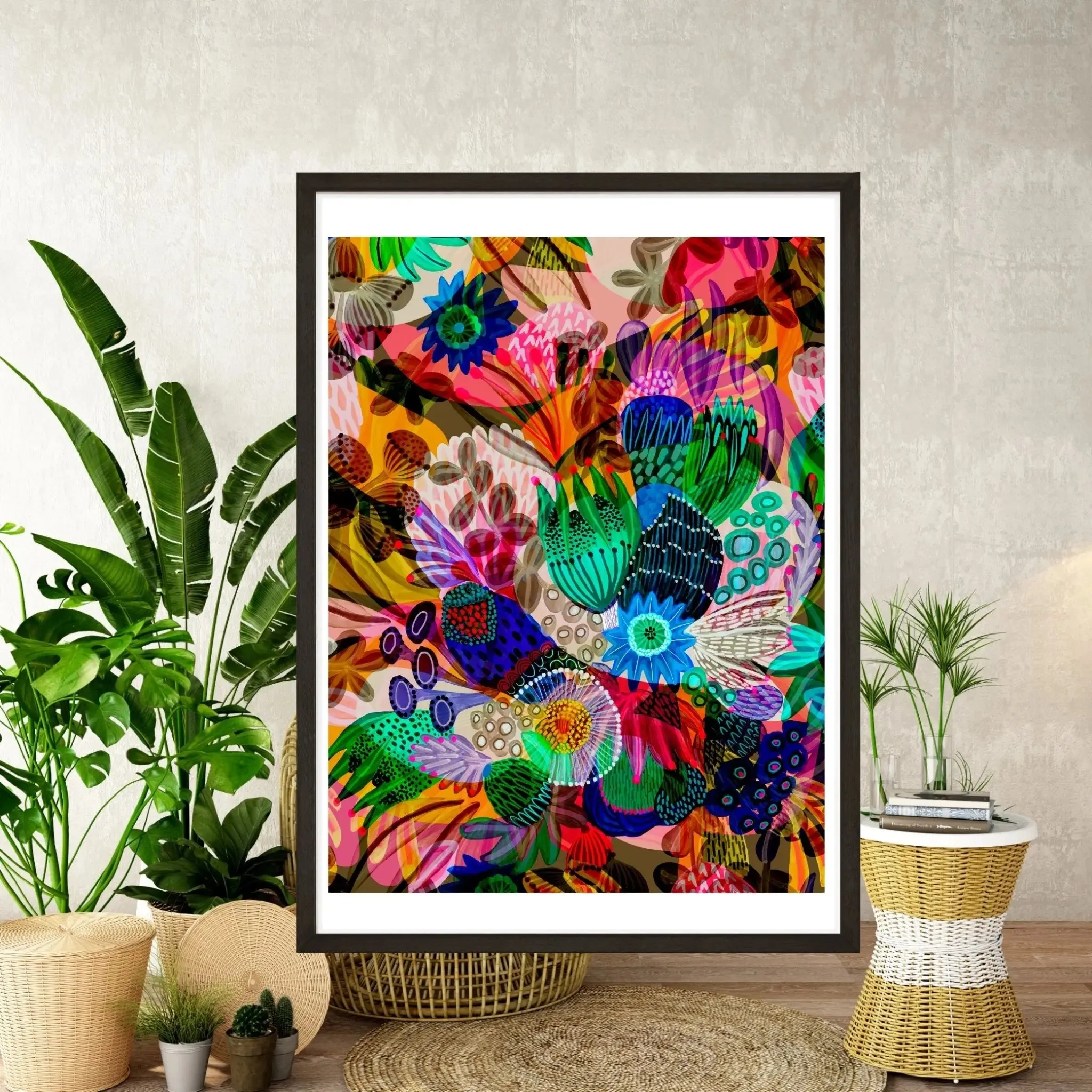 Abstract Wall Art Print Garden of Eden