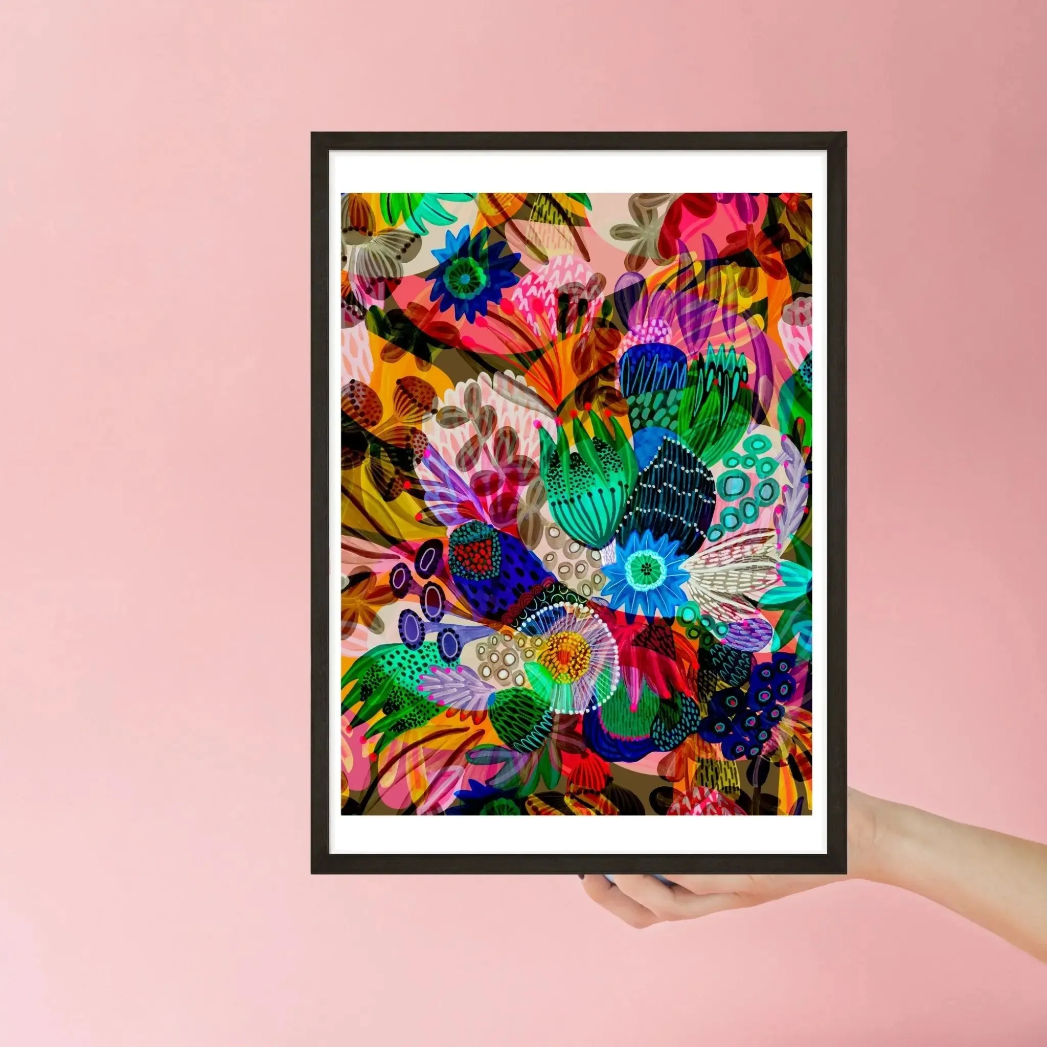 Abstract Wall Art Print Garden of Eden