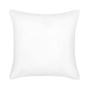 Accessorize Hotel Deluxe Cotton Piped White European Pillowcase