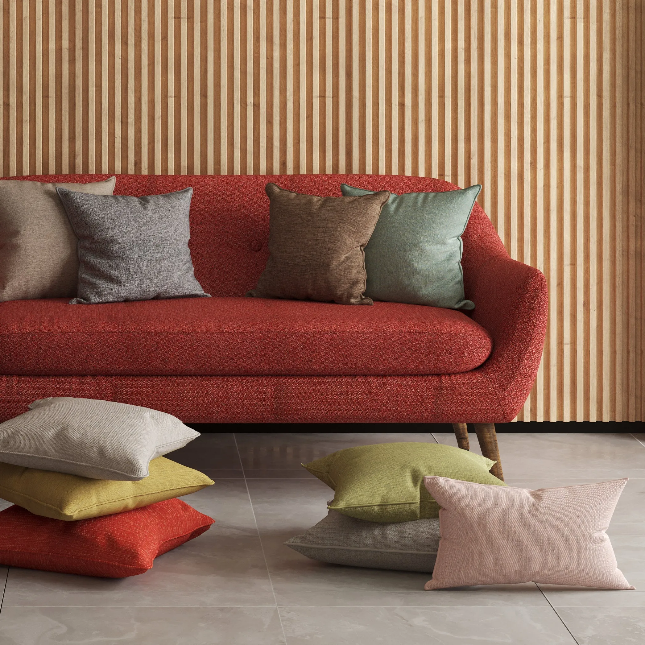 Albany Taupe Piped Cushion