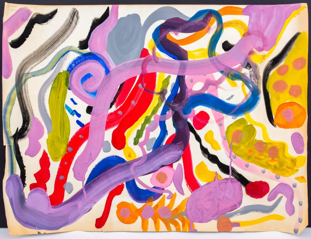 Aline Carton Abstract Composition Acrylic