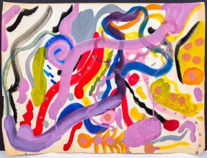 Aline Carton Abstract Composition Acrylic