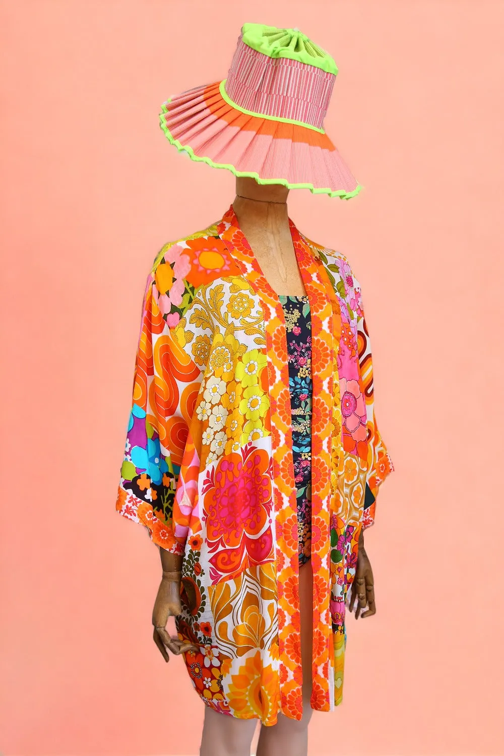 ANNA CHANDLER KIMONO SEVENTIES ORANGE