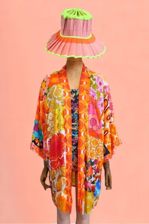 ANNA CHANDLER KIMONO SEVENTIES ORANGE