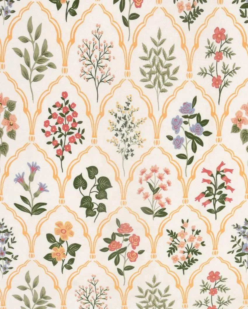 Anne Floral Polycotton Flat Bedding Set | Double Size | 90 x 108 inches