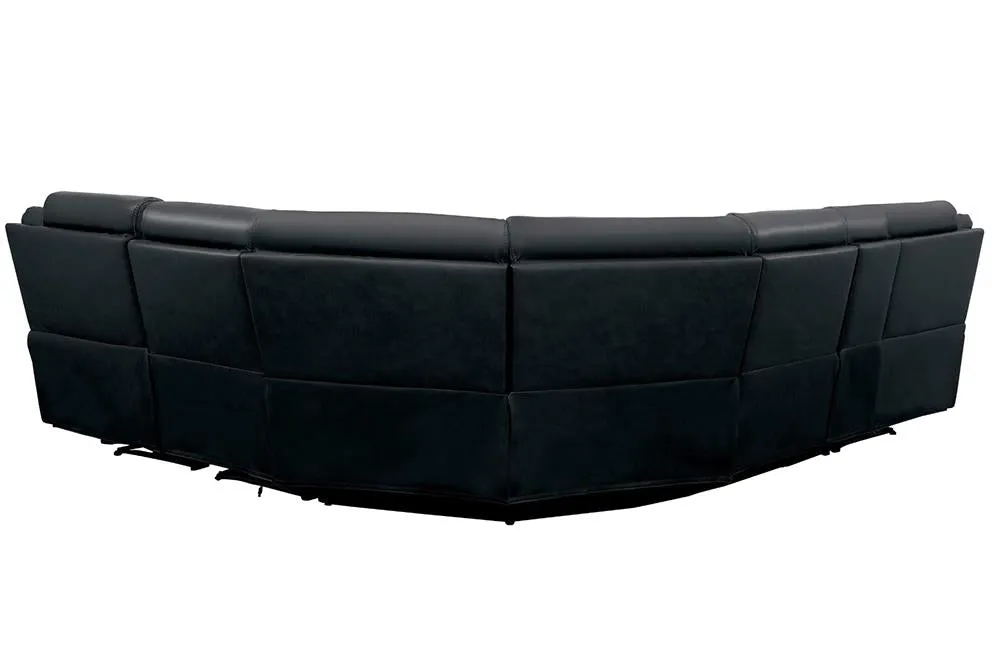 Arlington Black  Reclining Sectional Sofa