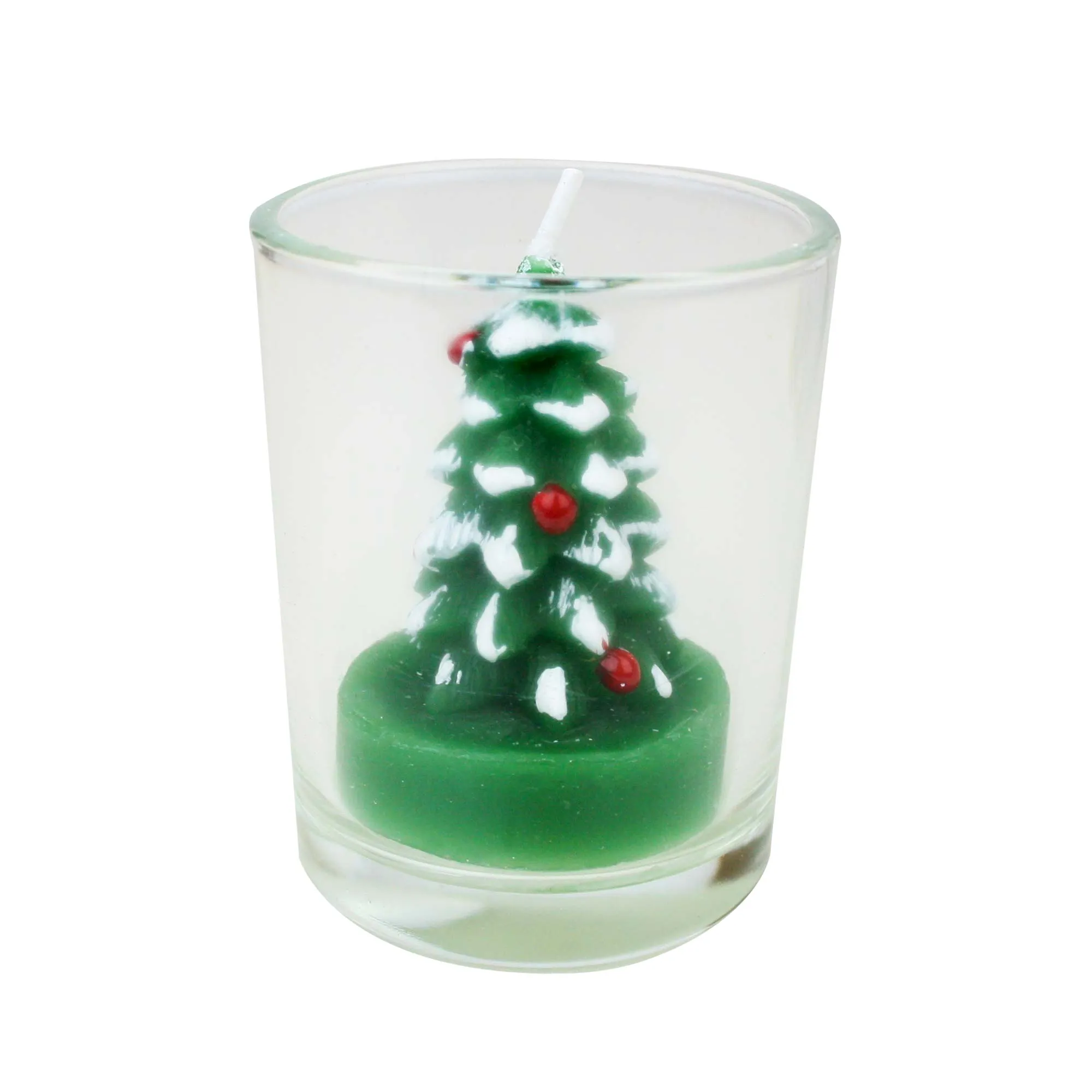 Assorted Christmas Theme Scented Glass Candle - Pack of 12