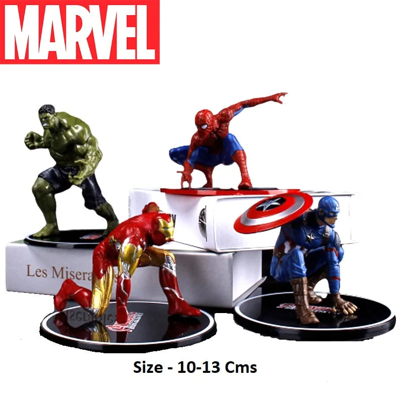 Avengers |Set of 4 Action Figures |10-13 Cms |