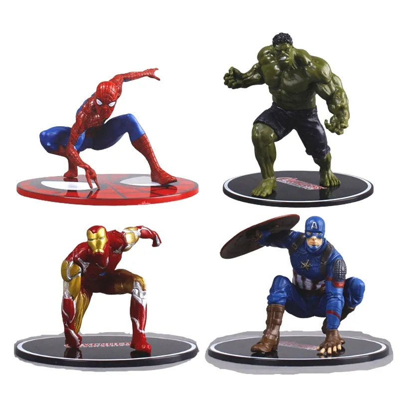 Avengers |Set of 4 Action Figures |10-13 Cms |