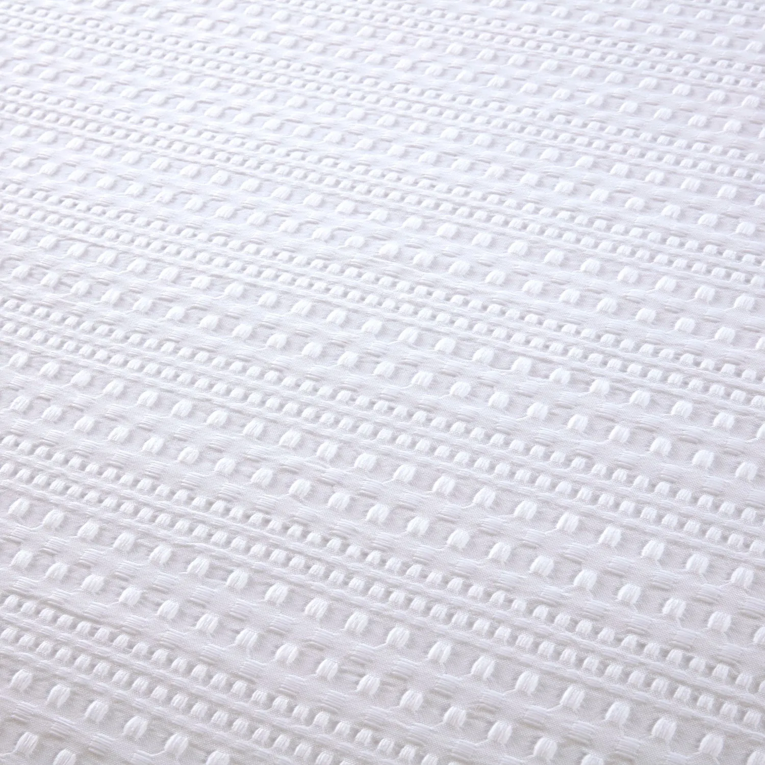Bedford White Waffle Duvet Set