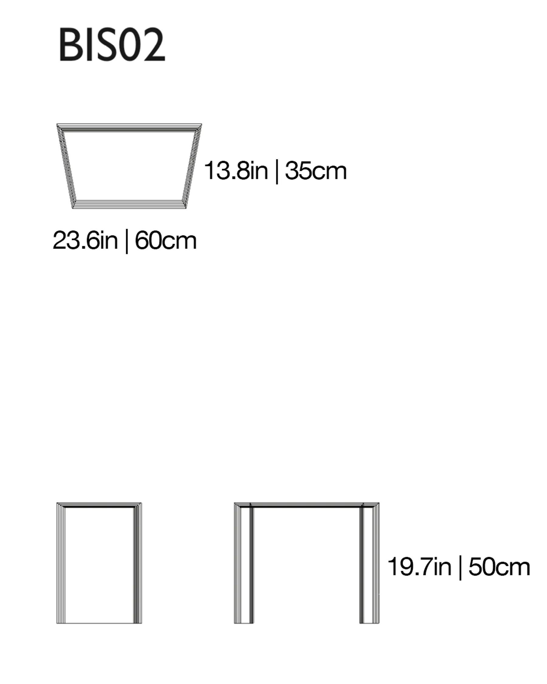 Bisel Glass Table