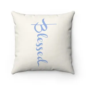 Blessed "Natural" Square Pillow (20 X 20)