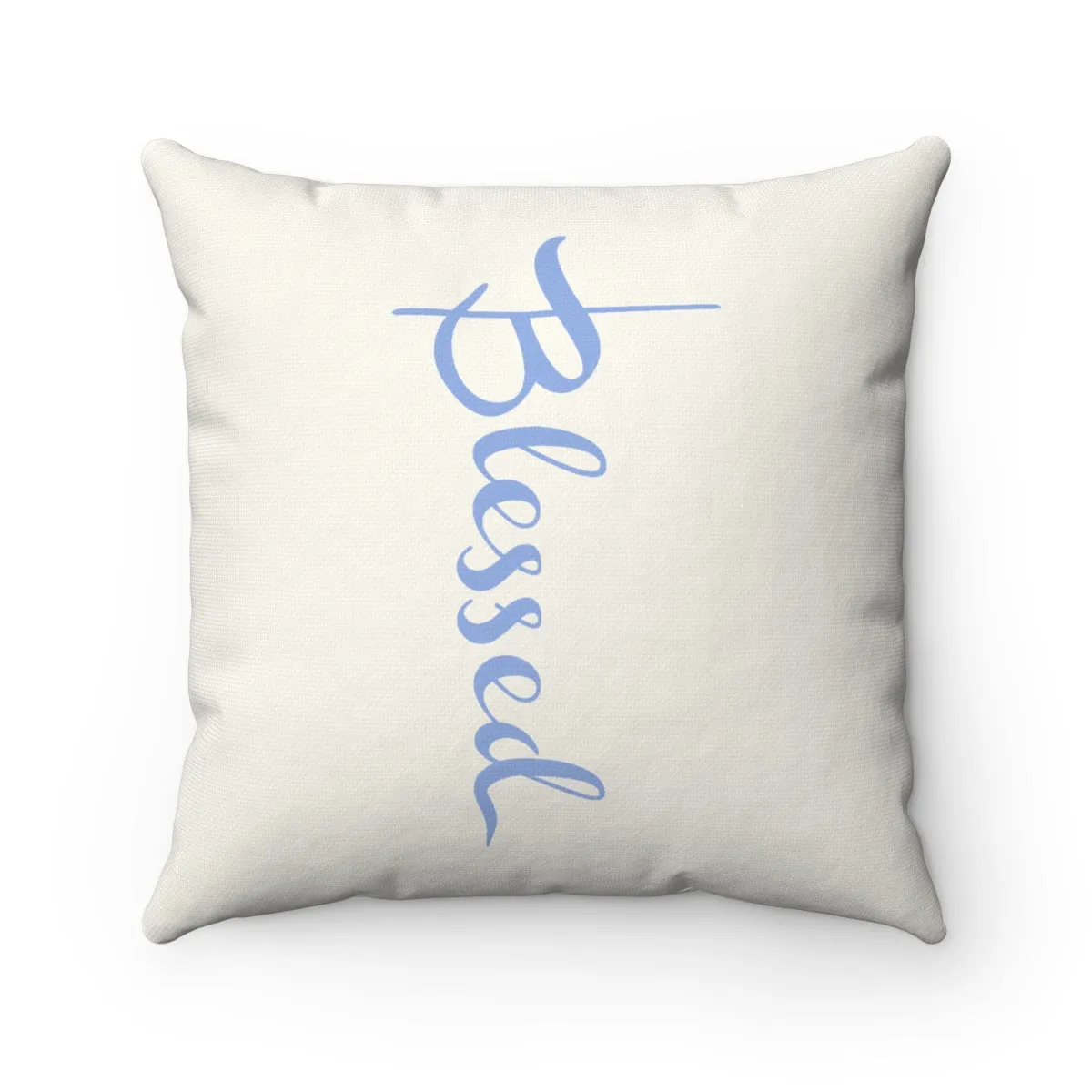 Blessed "Natural" Square Pillow (20 X 20)