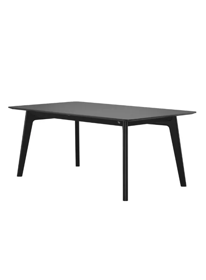 Bordeaux Expandable Table Rectangle (M) - Black Natural Solid Wood