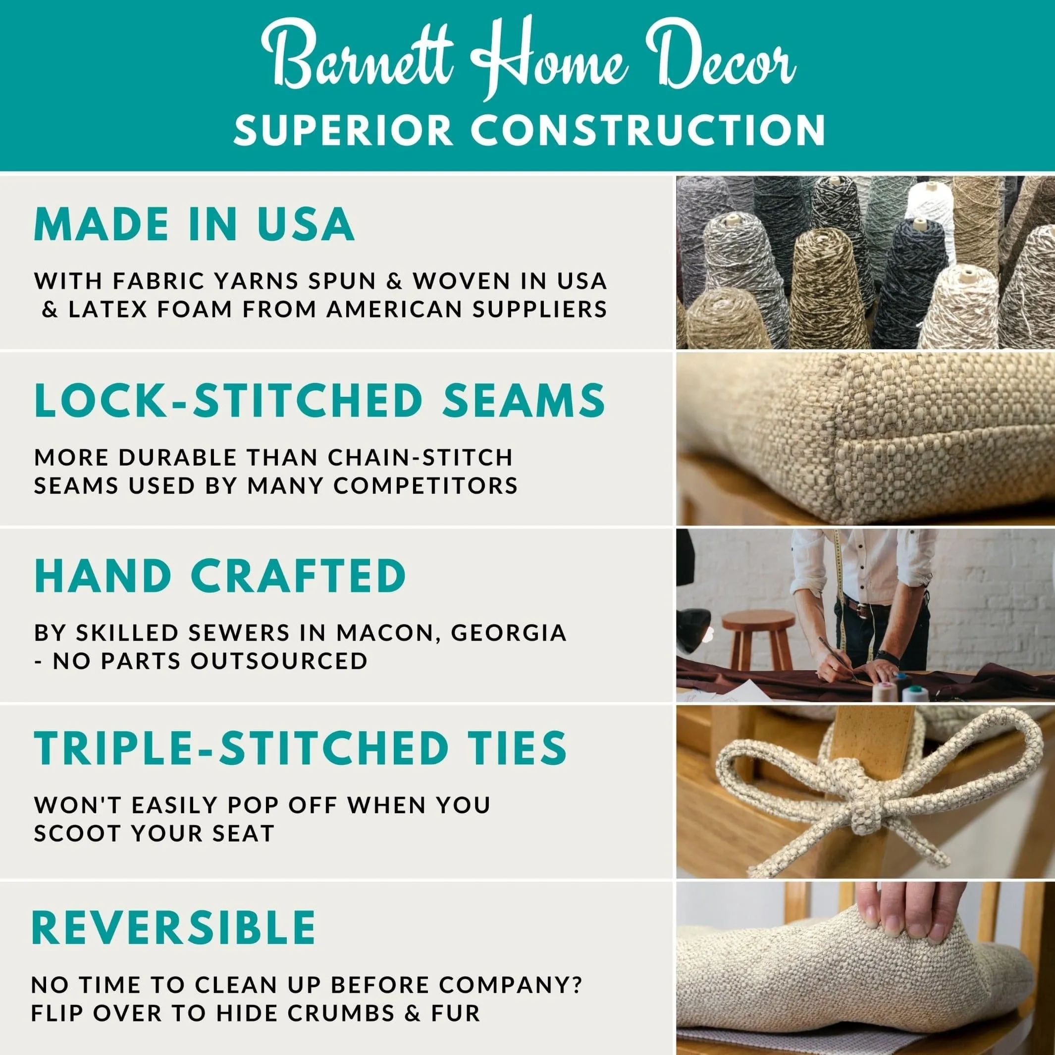 Brisbane Colonial Blue Rocking Chair Cushions - Latex Foam