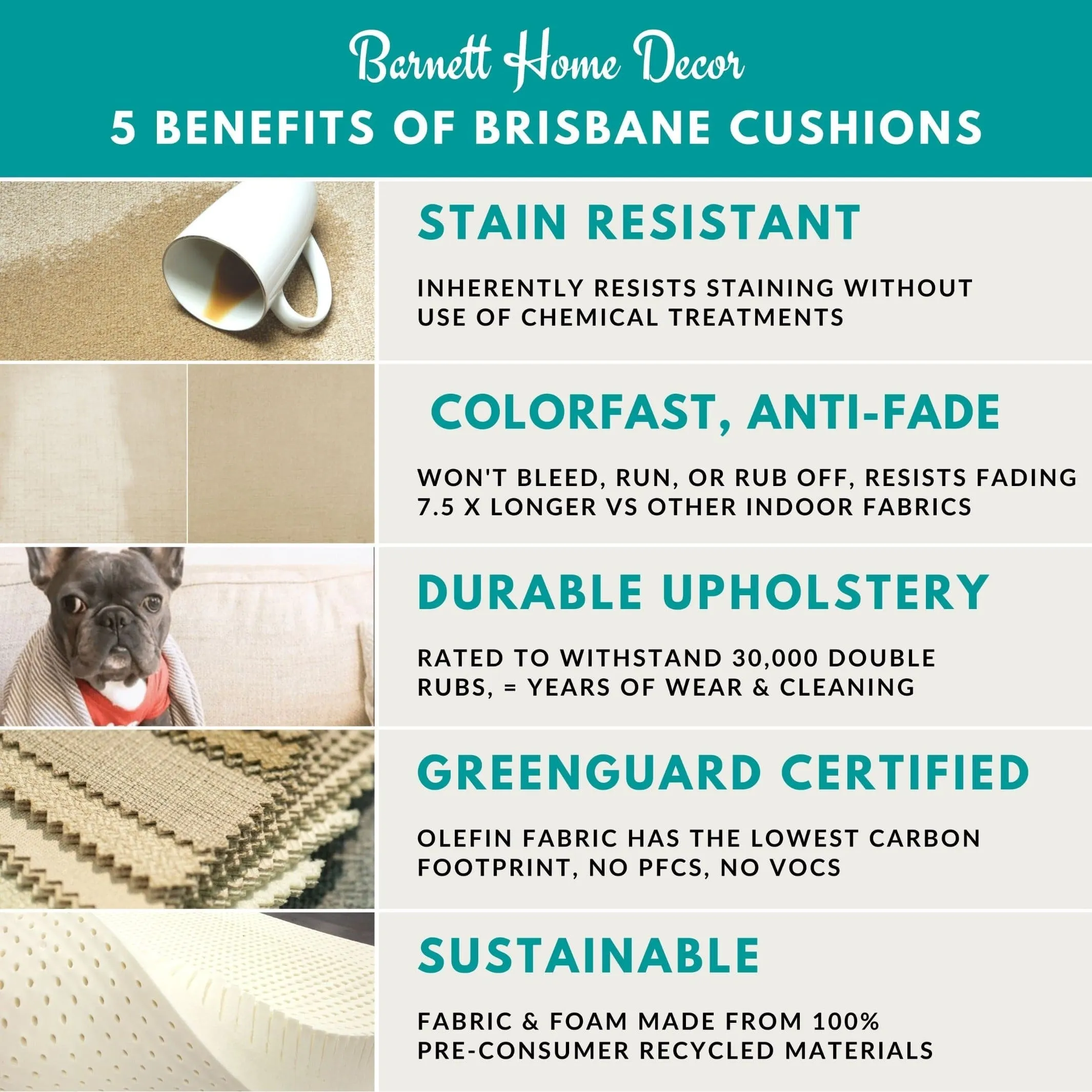 Brisbane Colonial Blue Rocking Chair Cushions - Latex Foam
