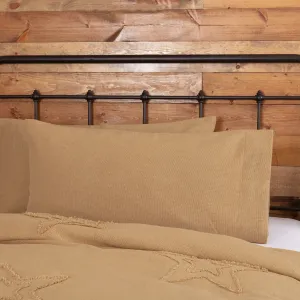 Burlap Natural King Pillow Case - Set of 2