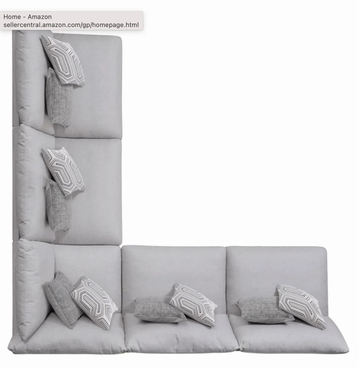 Cambria Upholstered Armless Chair Grey Collection: Charlotte
