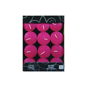 CANDLE-LITE 1276565 Scented Votive Candle, Juicy Black Cherries Fragrance, Burgundy Candle, 10 to 12 hr Burning