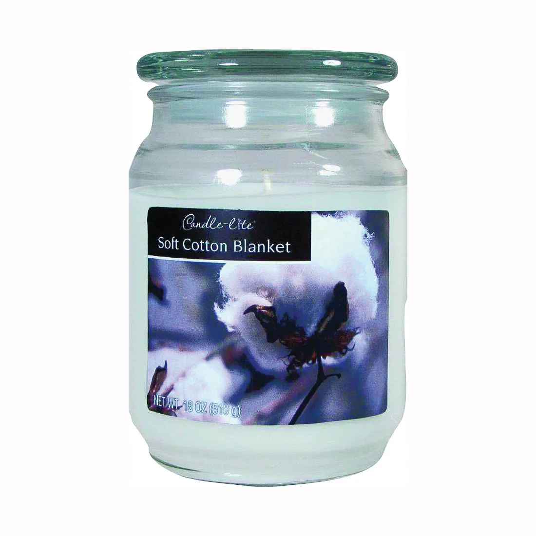 CANDLE-LITE 3297250 Jar Candle, White Candle, 70 to 110 hr Burning