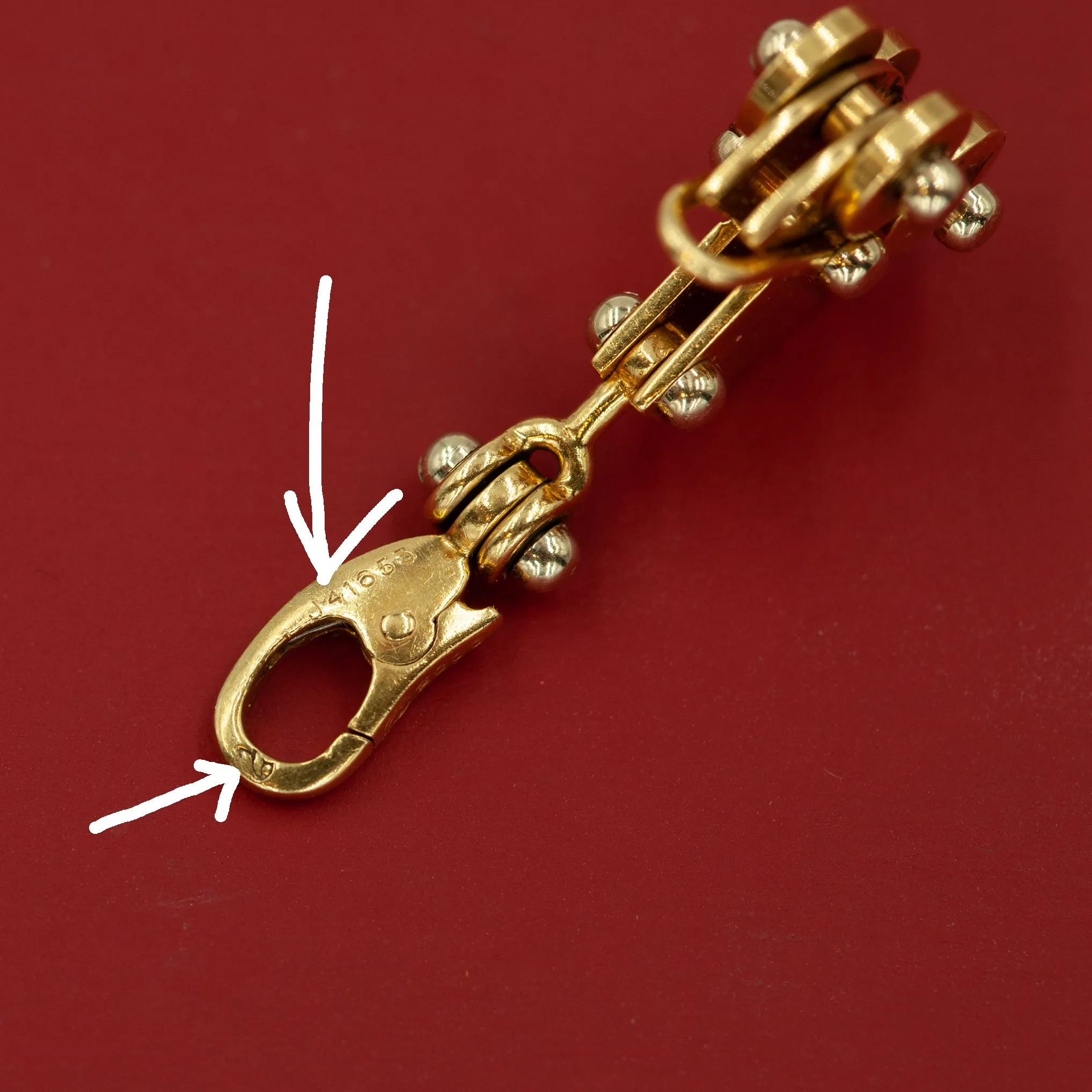Cartier 18kt "Baby Carriage" Charm Pendant