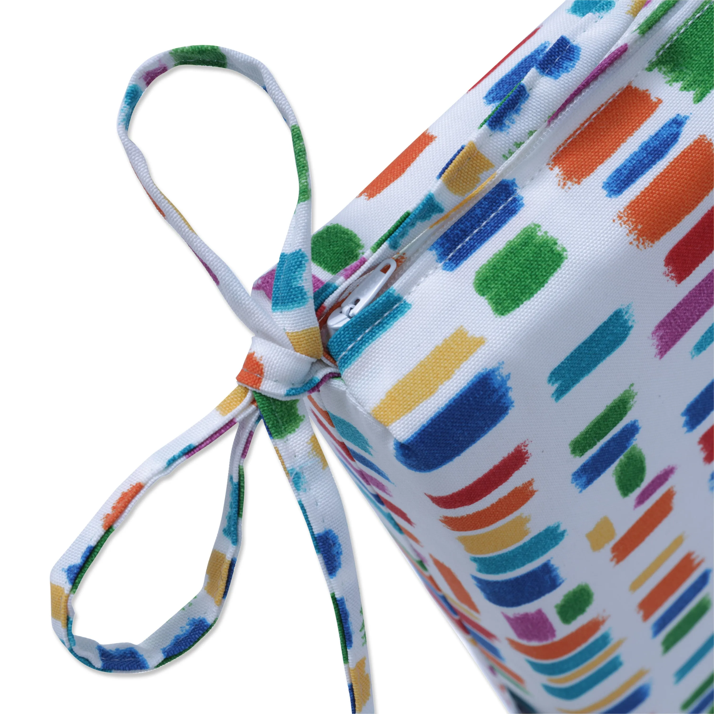 Color Tabs Primaries Squared Corners Seat Cushion 20X20X3 (Set Of 2)