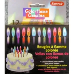 Colorflame Birthday Candles with Colored Flames!