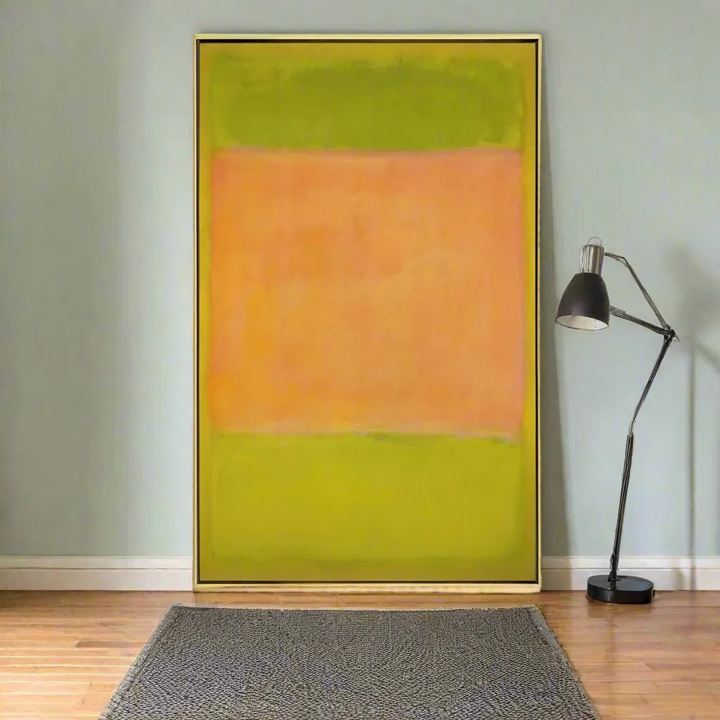 Colorful Abstract Wall Art With Frame