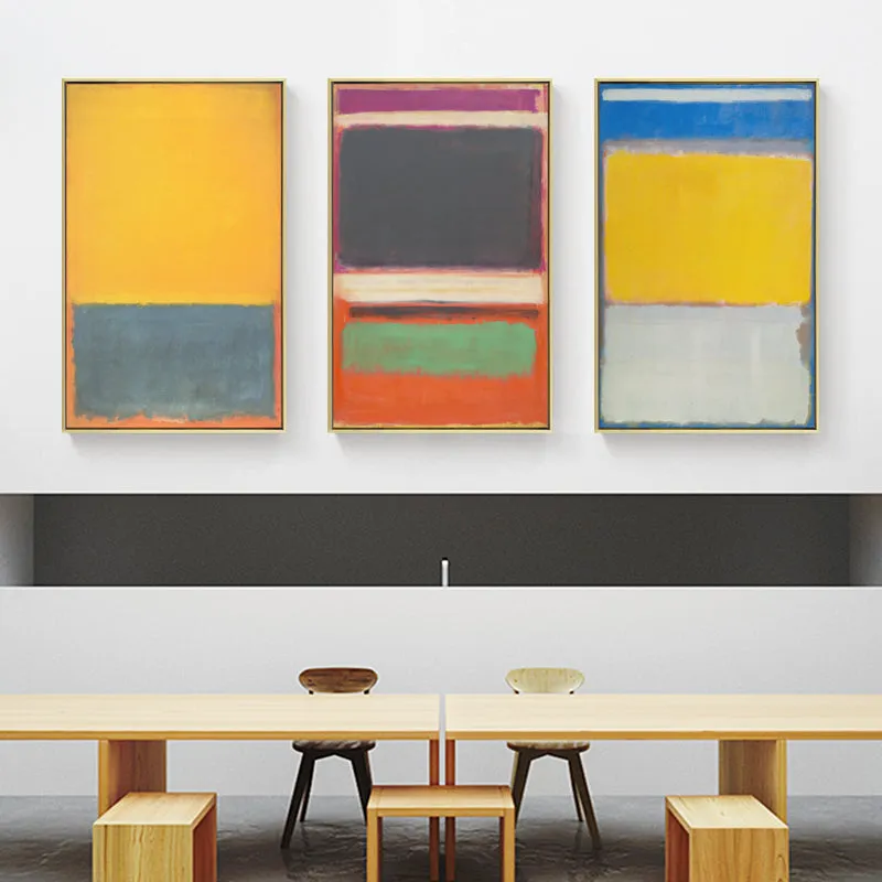 Colorful Abstract Wall Art With Frame
