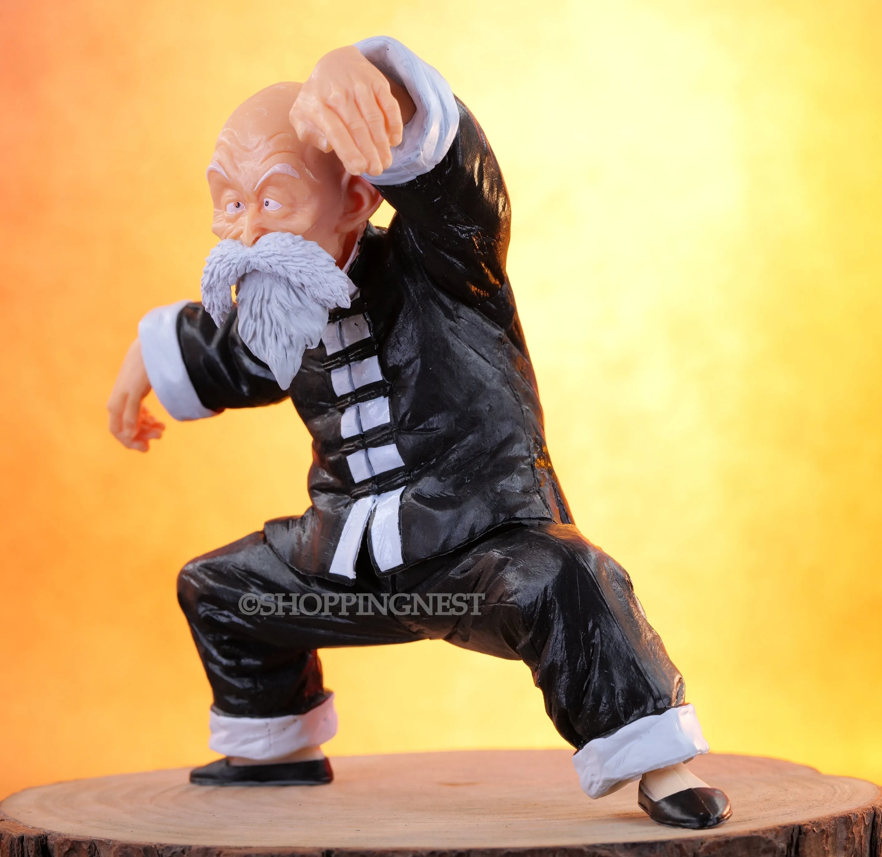 DBZ Jackie Chun Muten Roshi Action Figure Three Head Replaceable | 16 Cm |