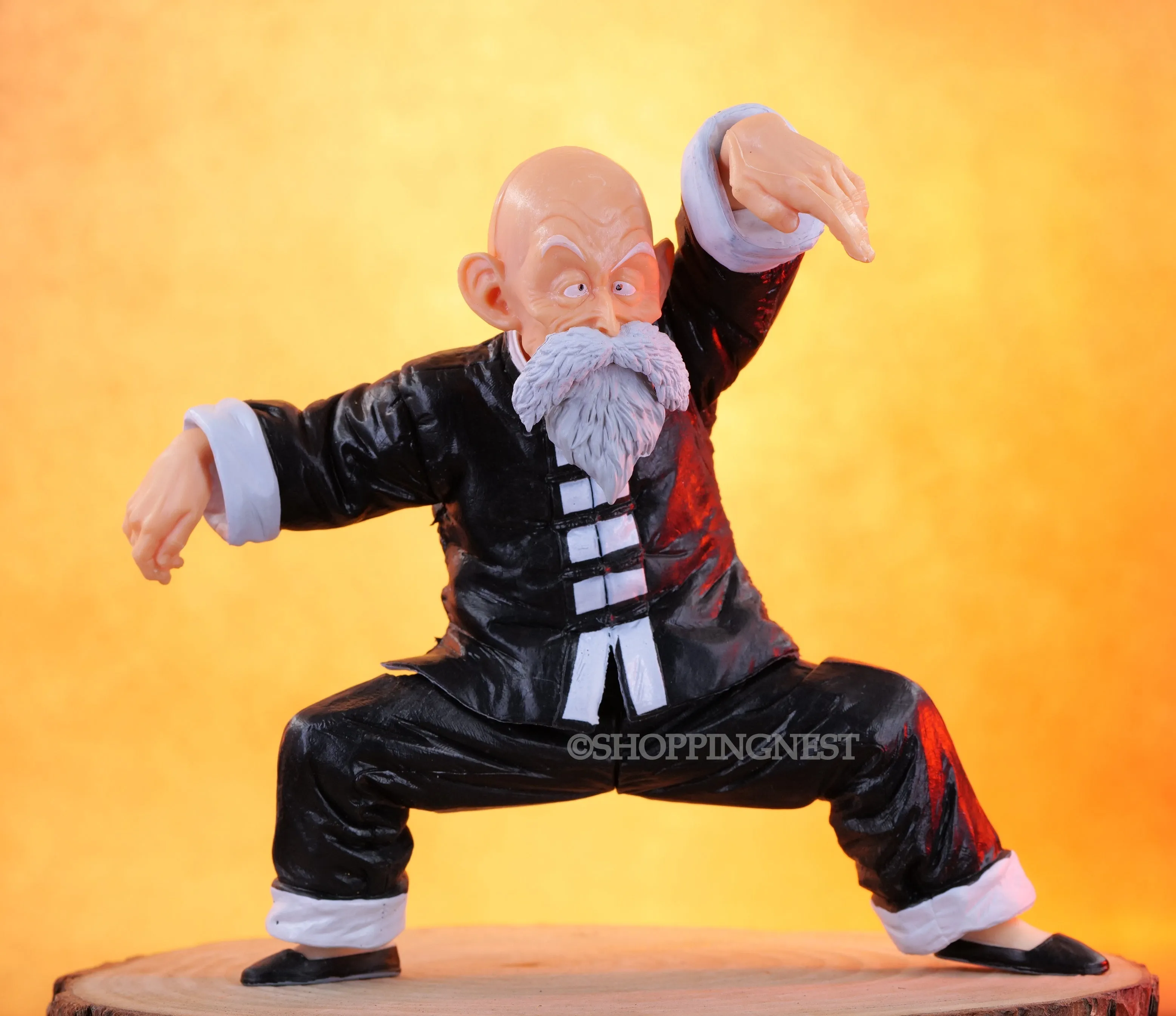 DBZ Jackie Chun Muten Roshi Action Figure Three Head Replaceable | 16 Cm |