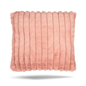 Decorative cushion cover - Box Plush - Pink - 17 x 17''