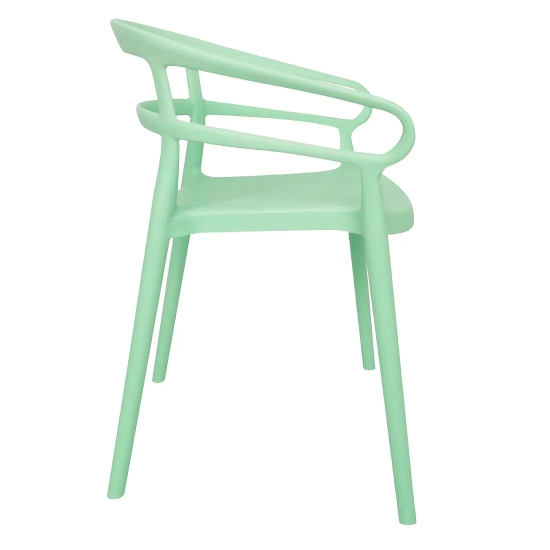 DX981 Bolero Mateo Café Chairs Mint Green (Pack of 2)