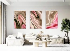 Dynamic Lines Set of 3 Prints Modern Wall Art Modern Artwork