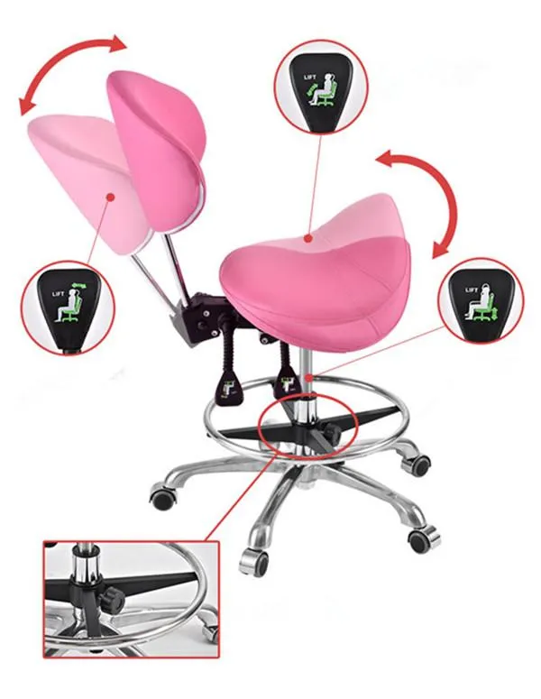 Ergonomic Saddle Seat for Medical & Dental Use