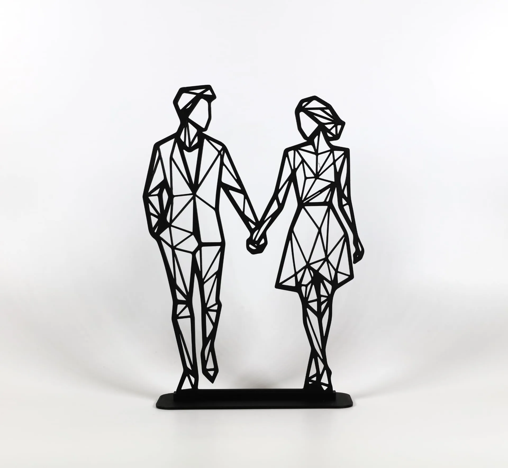 EROTNGO (EROTNGO3286 Geometric Cute Low Poly Valentines Couple Family Figure Plastic Sculpture Office Living Room Office Shelf Decoration Useful Tabletop Dining Room Good Looking Office Attractive