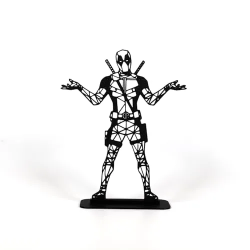EROTNGO (EROTNGO9584 Geometric Cute Low Poly Cartoon Hero Movie Action Figure Plastic Office Statue Sweet Minimalist House Warming Statue Tabletop House Warming Modern Office Desk Decor Useful Statue