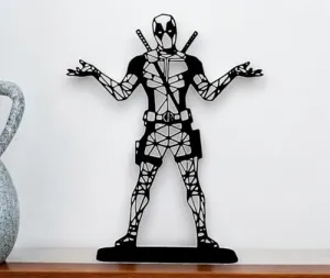 EROTNGO (EROTNGO9584 Geometric Cute Low Poly Cartoon Hero Movie Action Figure Plastic Office Statue Sweet Minimalist House Warming Statue Tabletop House Warming Modern Office Desk Decor Useful Statue
