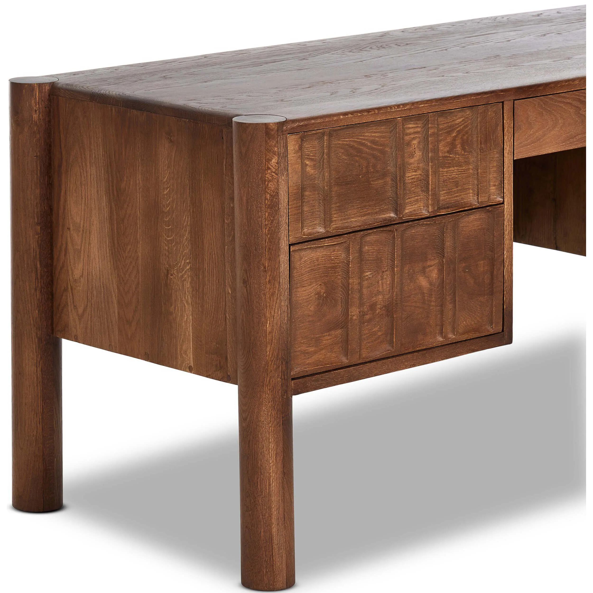Ezri Desk, Carved Cocoa
