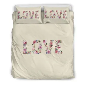 Floral Love - Sweet Corn (Beige) Bedding Set