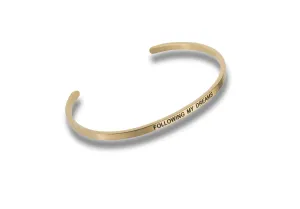 Following My Dreams Stainless Steel Bracelet