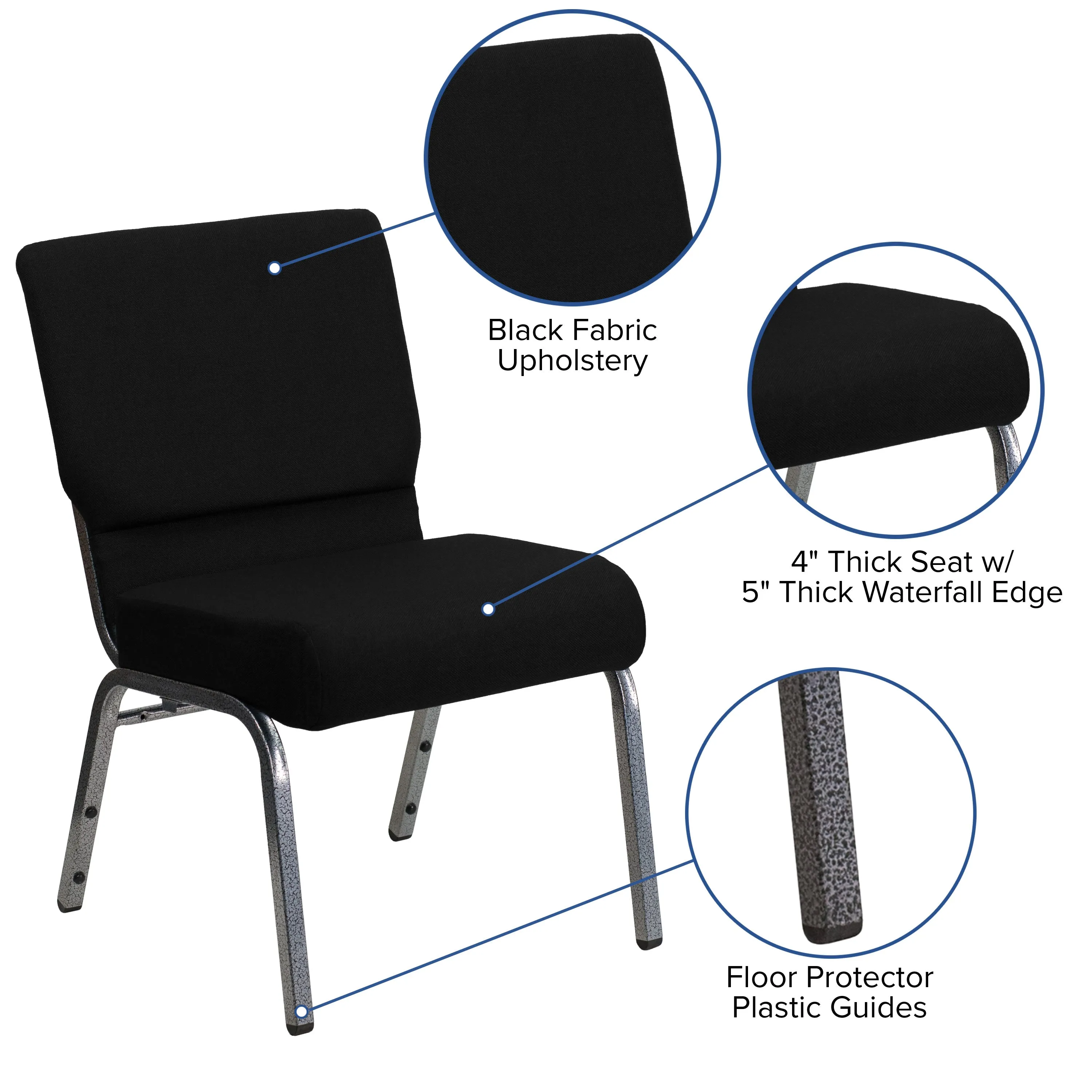 HERCULES Series 21''W Stacking Church Chair