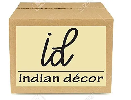INDIAN DECOR. 29720 Sofa Side End Laptop Table, Snack Table Sofa Couch Side Table for Living Room, Mobile C End Table for Coffee Laptop, Brown - Made in India !